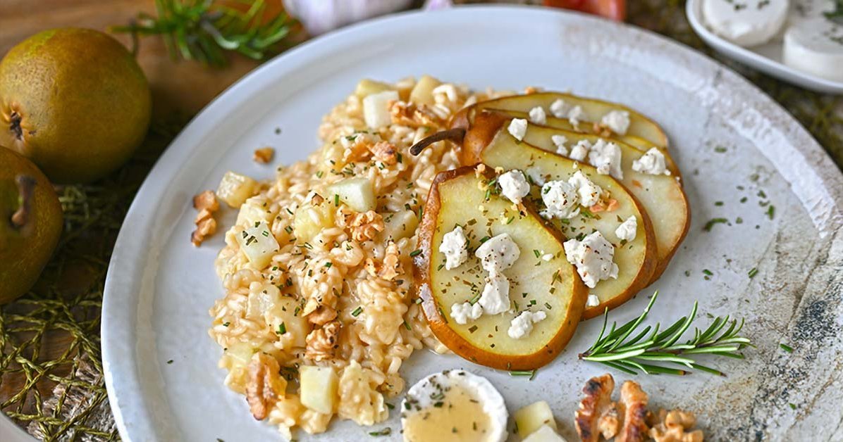 Birnen-Risotto mit Walnüssen und Waldhonig Birnen-Risotto mit Walnüssen und Waldhonig