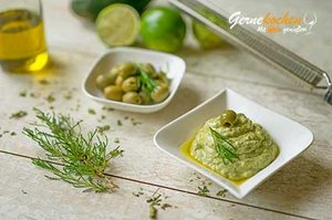Oliven-Avocado-Dip. Gernekochen - Mit Wein genießen