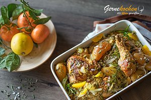 Portugiesisches Rosmarinhähnchen. Gernekochen - Mit Wein genießen