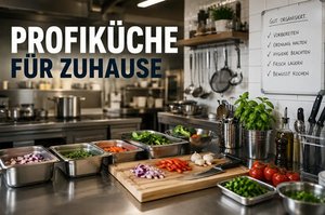  Profiküche für Zuhause – was Hobbyköche von profes­sio­nel­len Kü­chen ler­nen kön­nen 