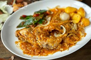 Kaninchen-Stifado – das beliebte griechische Schmorgericht