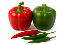 Paprika und Peperoni