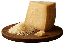 Pecorino auf Holzbrett