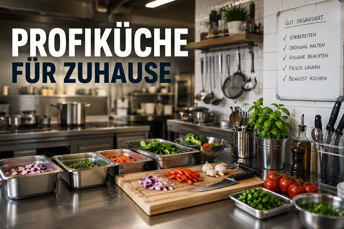 Profiküche für Zuhause – was Hobbyköche von professionellen Köchen lernen können
