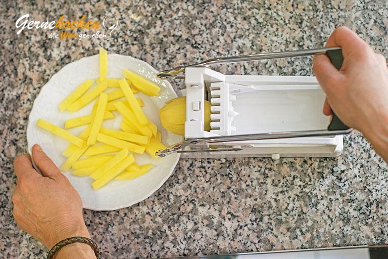 Pommes frites selber machen – Zubereitungsschritt 1