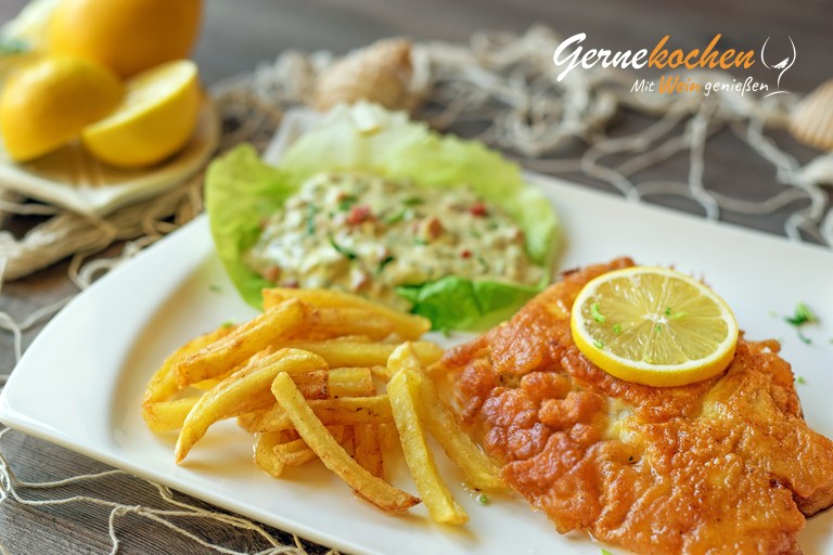 Backfisch mit Pommes frites