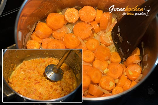 Karotten-Ingwer-Mousse - Zubereitungsschritt 2