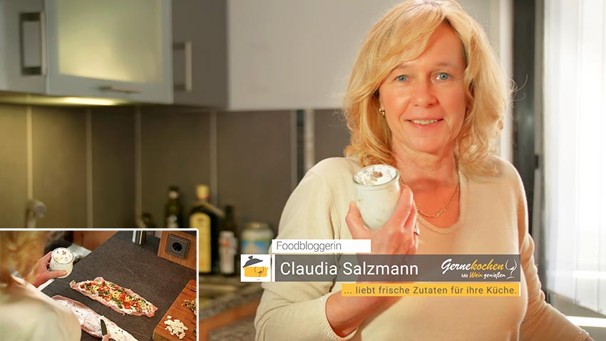 Foodbloggerin Claudia Salzmann. Gernekochen - Mit Wein genießen