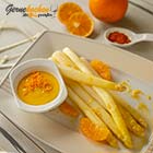 Weißer Spargel mit Orangen-Mayonnaise
