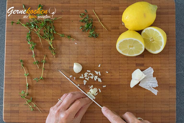 Zitronen-Blumenkohl-Suppe mit Filetspießchen – Zubereitungsschritt 4
