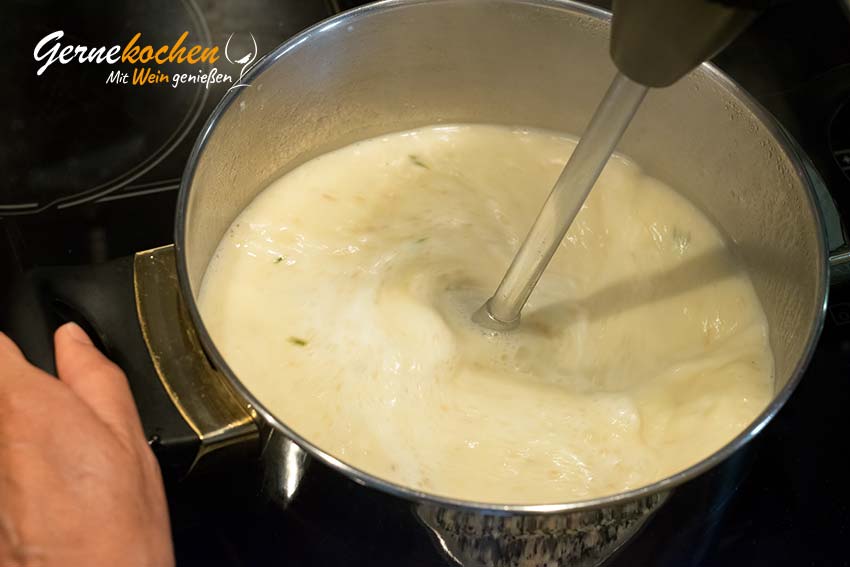 Zitronen-Blumenkohl-Suppe mit Filetspießchen – Zubereitungsschritt 6.3