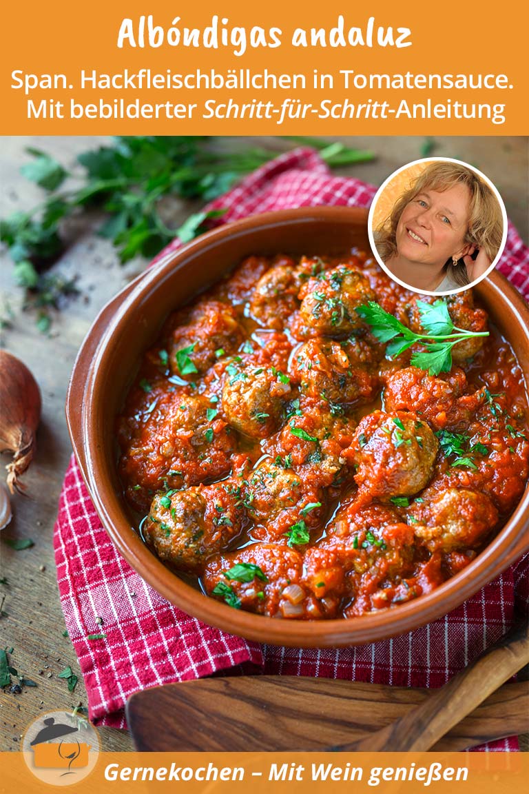 Albóndigas andaluz – spanische Hackbällchen in Tomatensauce