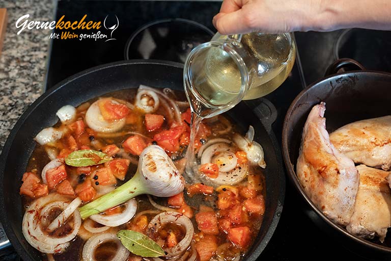 Kaninchen auf mallorquinische Art – Zubereitungsschritt 4.3