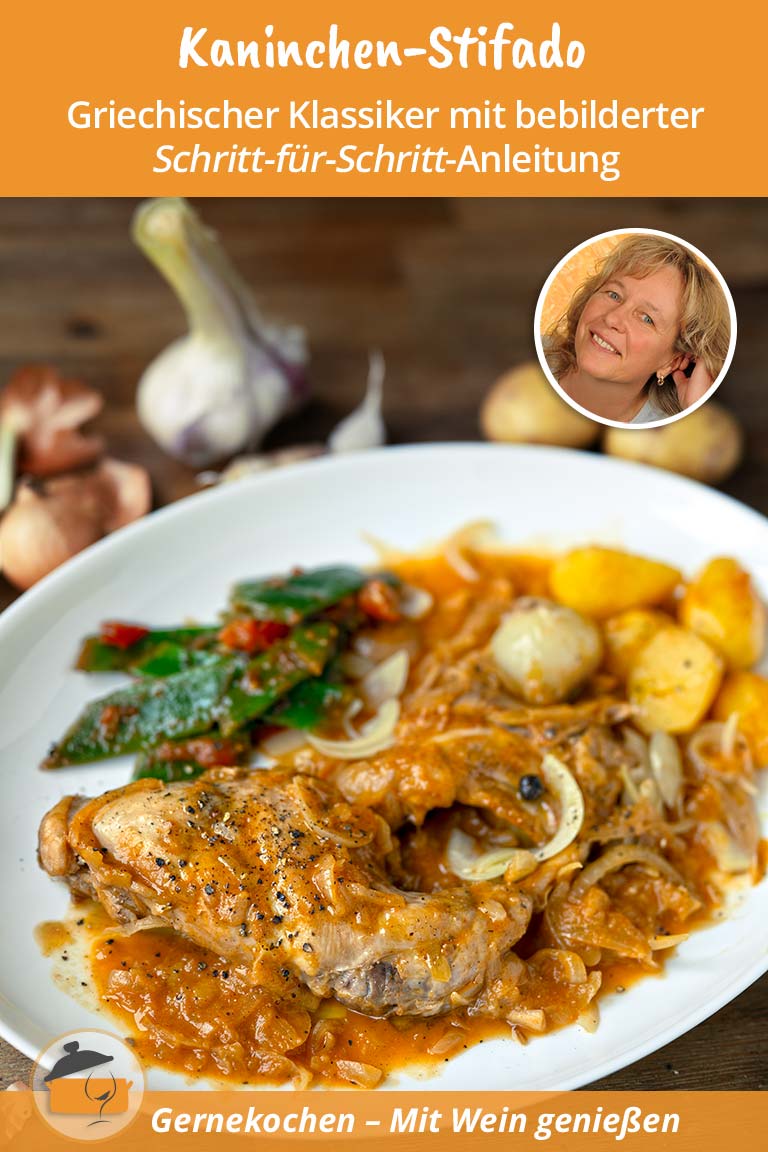 Kaninchen-Stifado – das beliebte griechische Schmorgericht