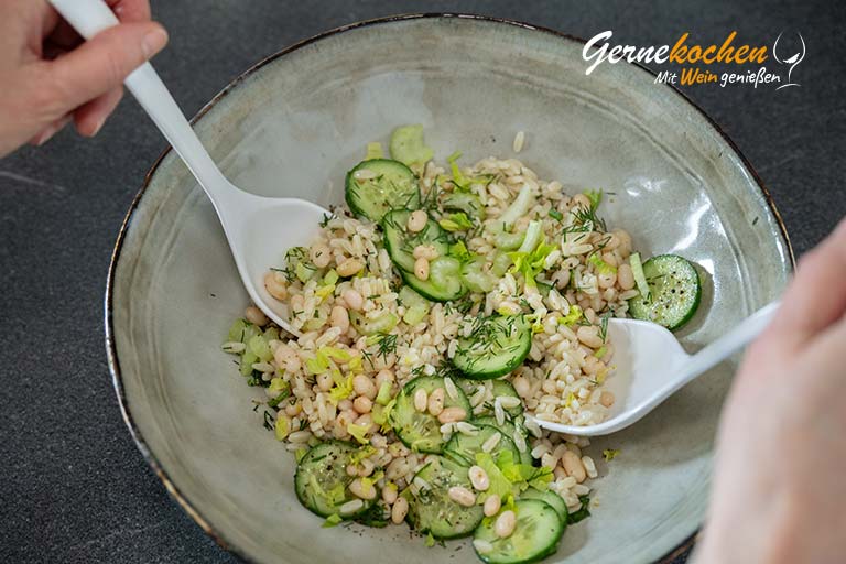 Kritharaki-Salat mit Vanillebohnen und Feta – Zubereitungsschritt 5.2