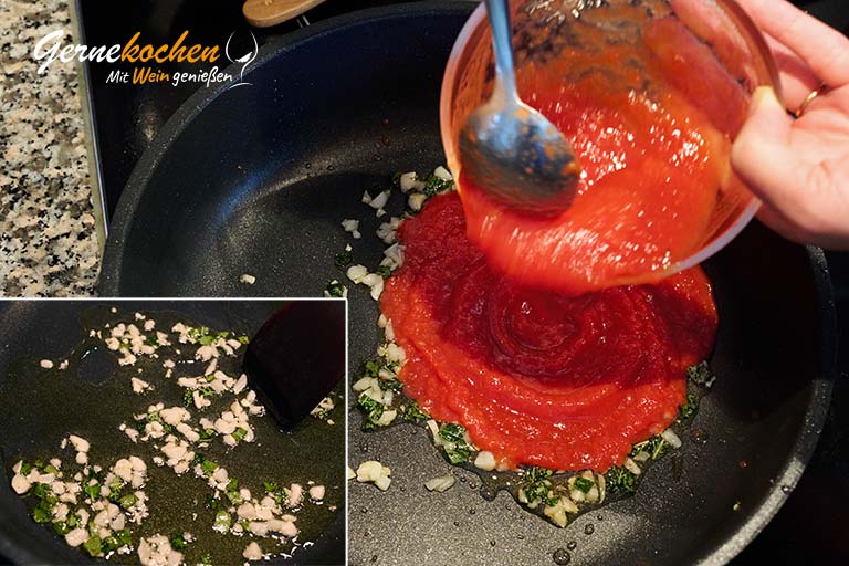Salsicce mit Wachtelbohnen und Salbei – Zubereitungsschritt 6 