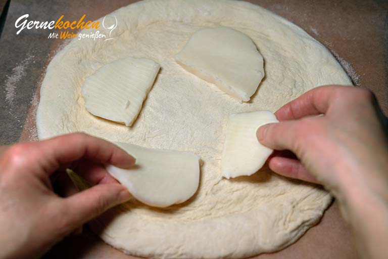 Pizza Boscaiola – Zubereitungsschritt 5