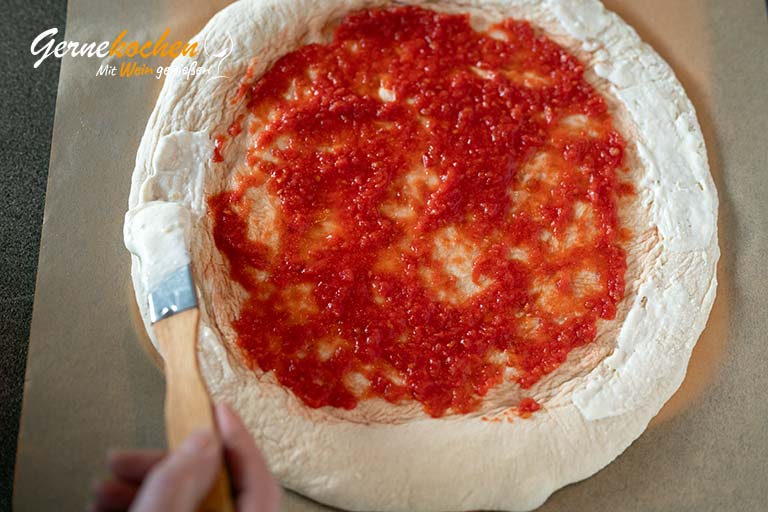 Pizza Quattro Formaggi – Zubereitungsschritt 2