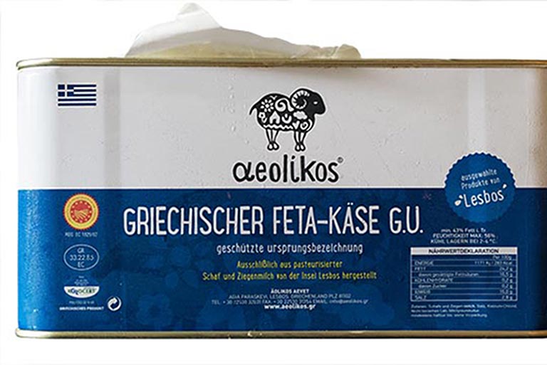 Eolikos Fetakäse von Lesbos. Gernekochen – Mit Wein genießen