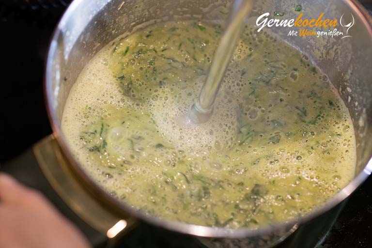 Avocado-Bärlauch-Suppe mit Gnocchi - Zubereitungsschritt 2.3