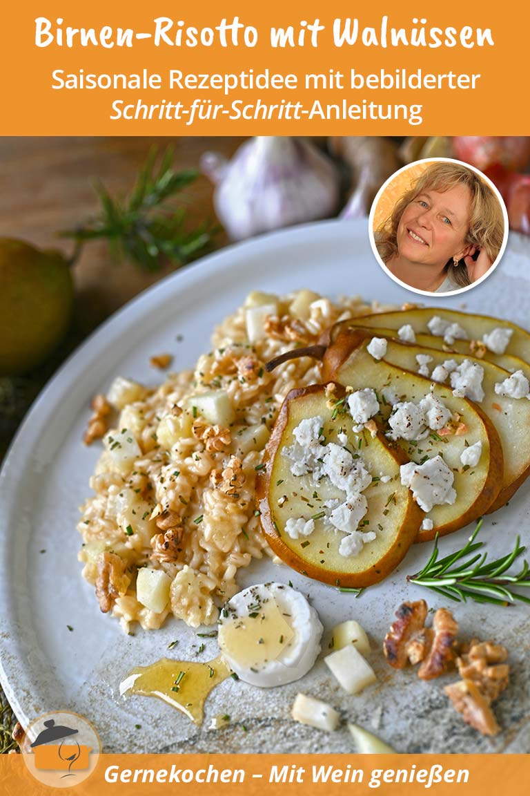Birnen-Risotto mit Walnüssen