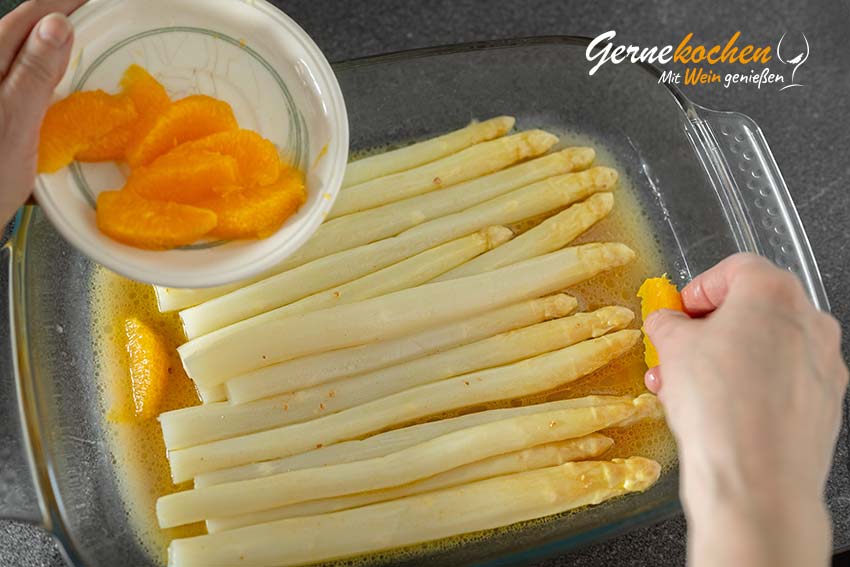 Weißer Spargel mit Orangen-Mayonnaise – Zubereitungsschritt 4.3