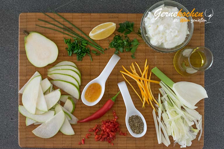 Birnen-Fenchel-Salat – Zubereitungsschritt 1