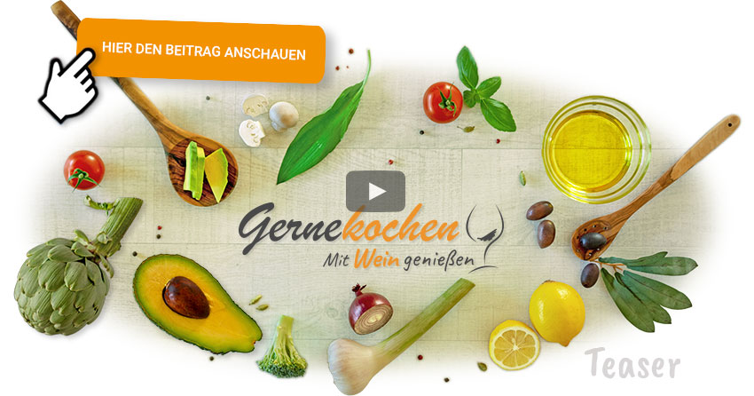 Gernekochen – Mit Wein genießen Food-Arrangement
