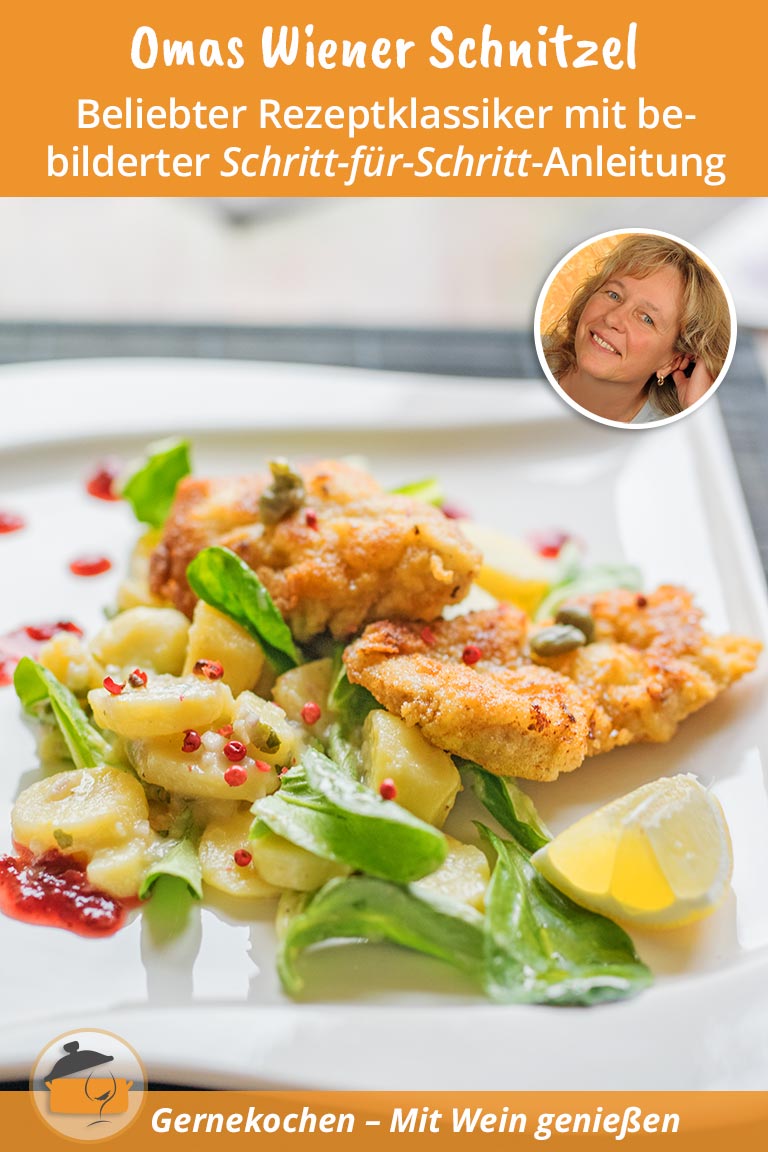 Omas Wiener Schnitzel Rezept original mit Kartoffelsalat