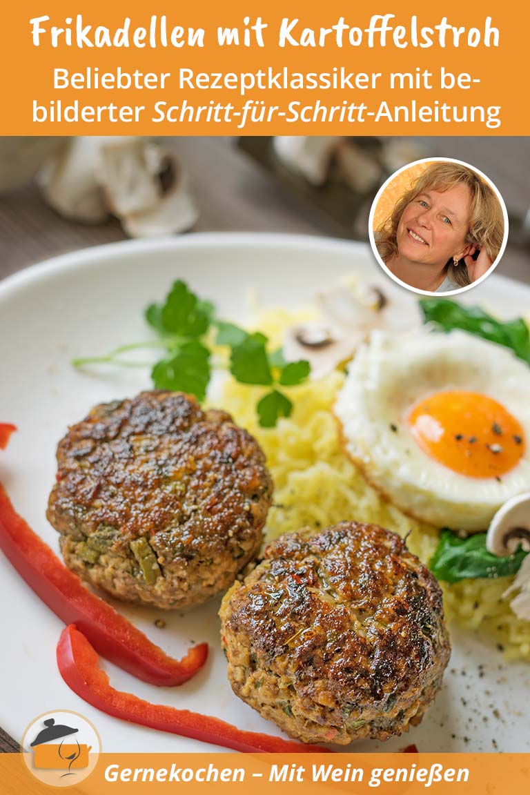 Frikadellen mit Kartoffeln und Gemüse