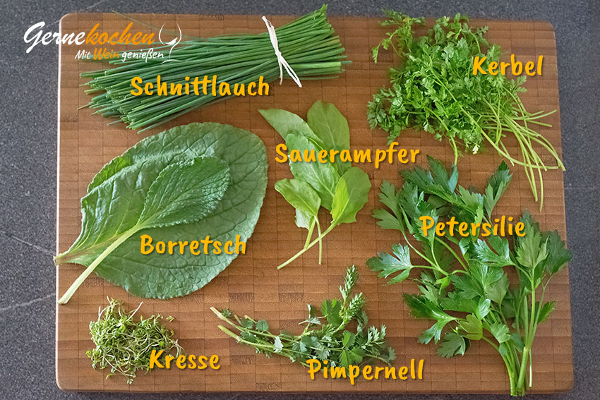 Kräuter für »Frankfurter Grüne Sauce«