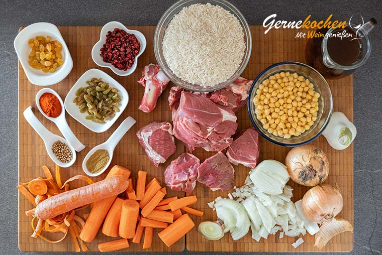 Plov (Pilaw) – das Nationalgericht Usbekistans – Zubereitungsschritt 1