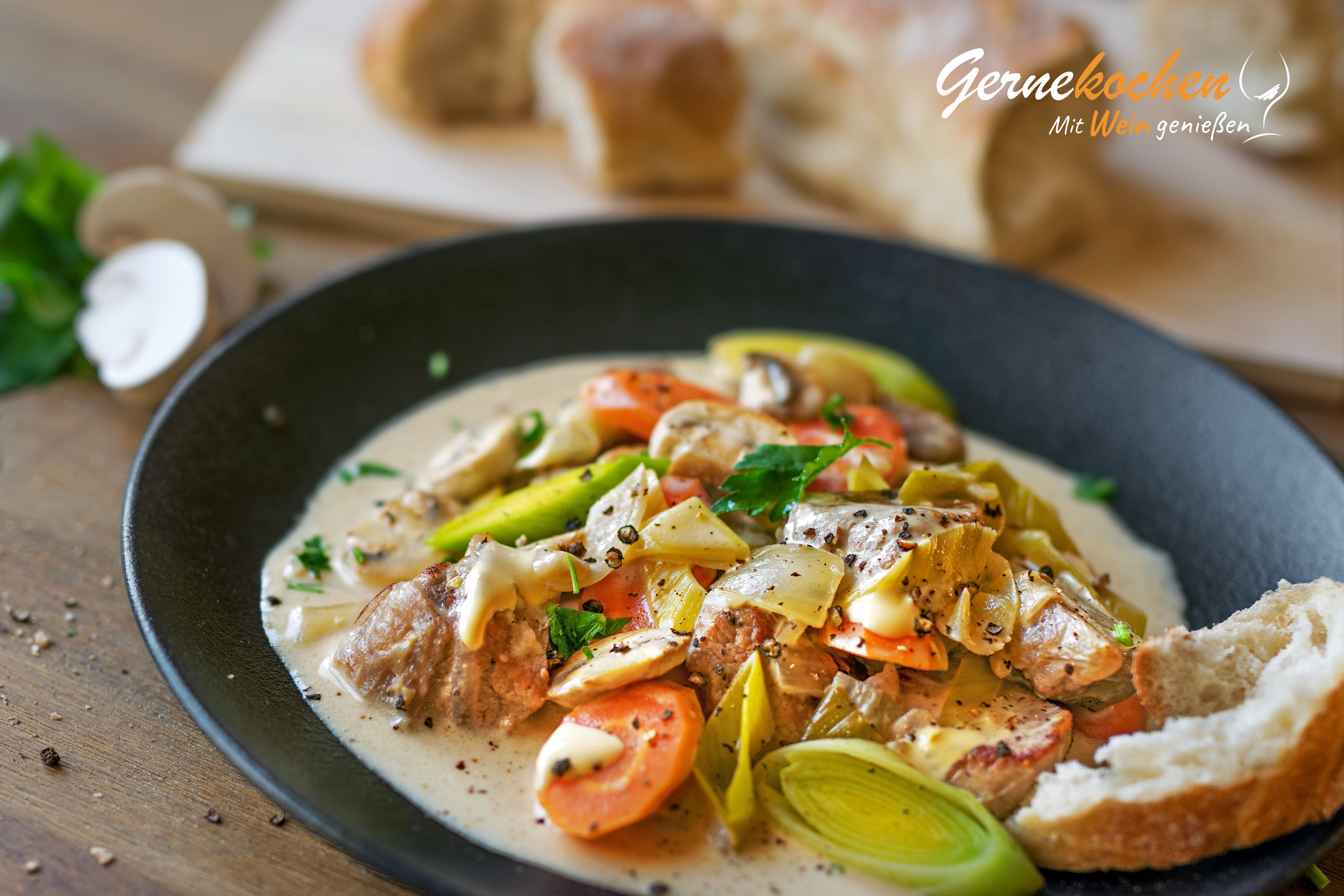 Blanquette de veau – Kalbsragout auf französische Art