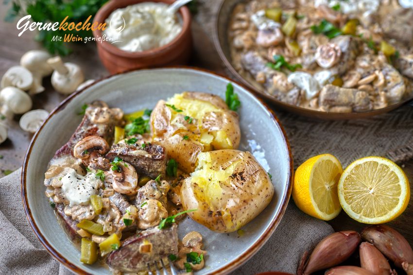 Boeuf Stroganoff Original-Rezept klassisch