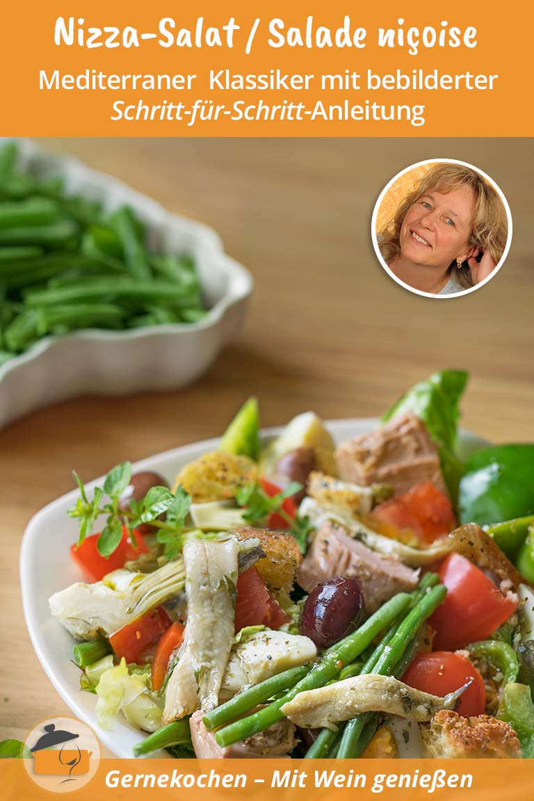 Nizza-Salat mit Thunfisch, Sardellen und Grünen Bohnen