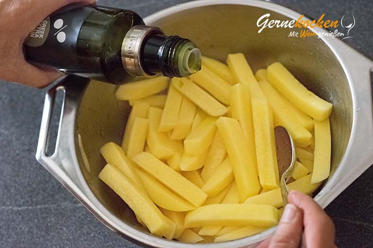 Mediterrane Pommes frites selber machen – Zubereitungsschritt 2.2