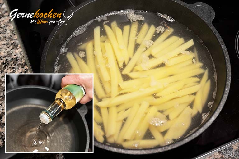 Mediterrane Pommes frites selber machen – Zubereitungsschritt 2.1
